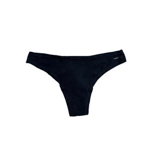 Organic Basics Thong Panty Womens Small Black